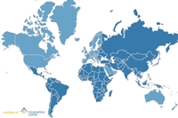 Map highlighting countries eligible for fre electronic subscriptions