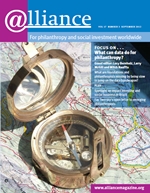 Alliance magazine: September 2012