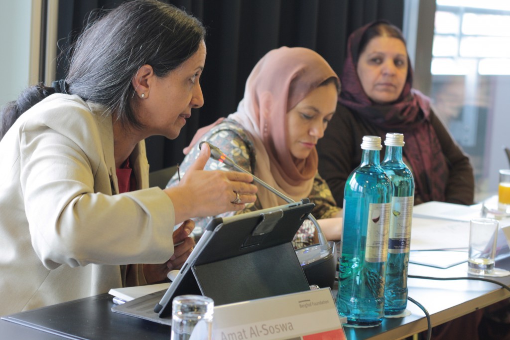 Conference organized by the Berghof Foundation for female members of the High Peace Council of Afghanistan and political advisers to the Joint Secretariat, Berlin, March 2014.