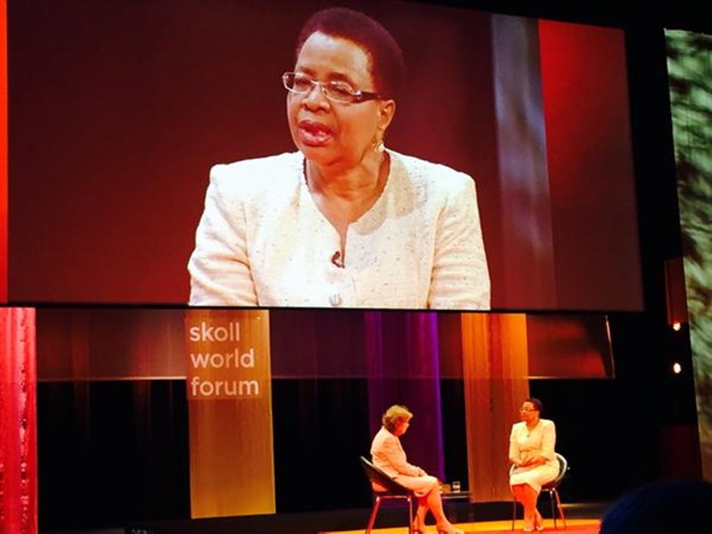Graca Machel at the Skoll World Forum-1