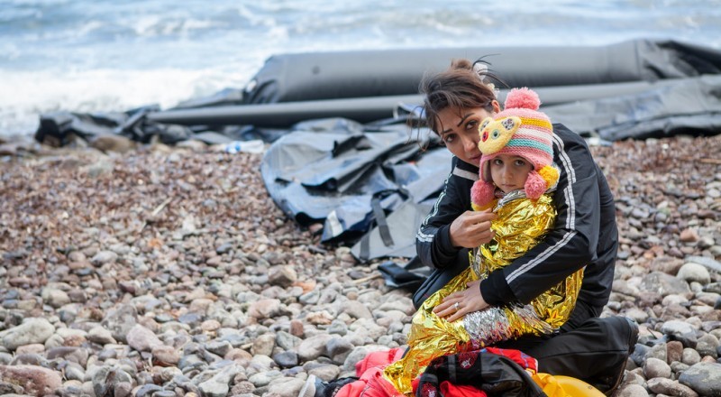 Arrivals in Lesvos. Credit: CAFOD Photo Library.