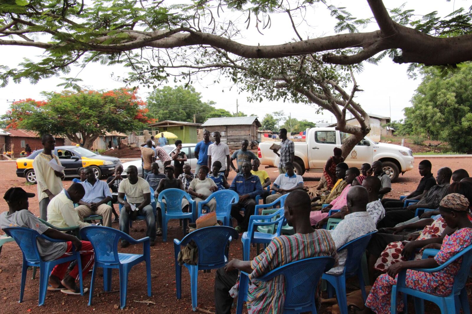Community Engagement at Afrisipakrom in the Tano North District, 2015. Picture credit: Sabina Adu-Wusu