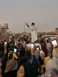 Young Sudanese student Alaa Salah came to symbolise the protest movement against the country’s president.