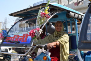 Electric rickshaw by SMV green. Photo: Ashden