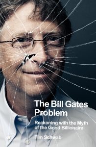 Cover of Bill Gates biography with shattered glass